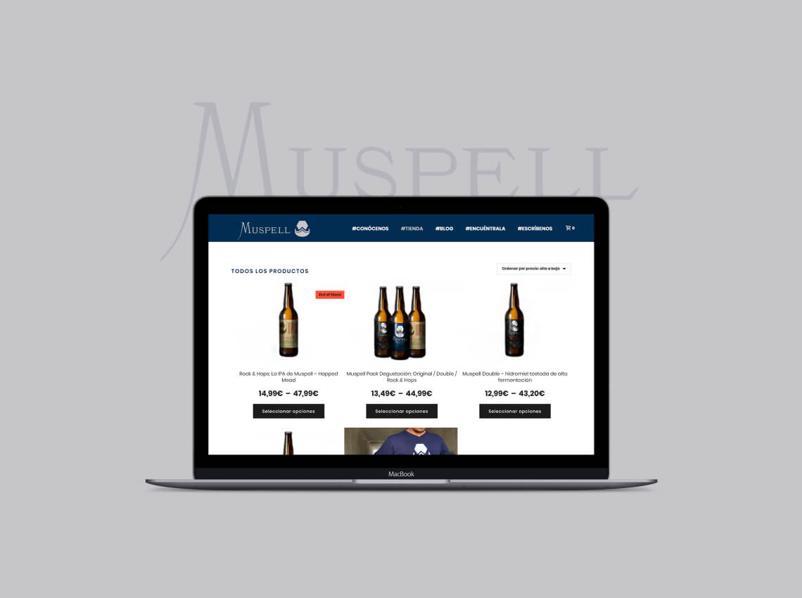 Diseño pagina web cerveza artesanal
