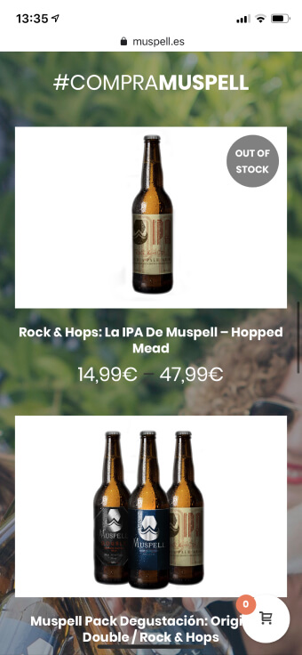 Diseño pagina web cerveza artesanal