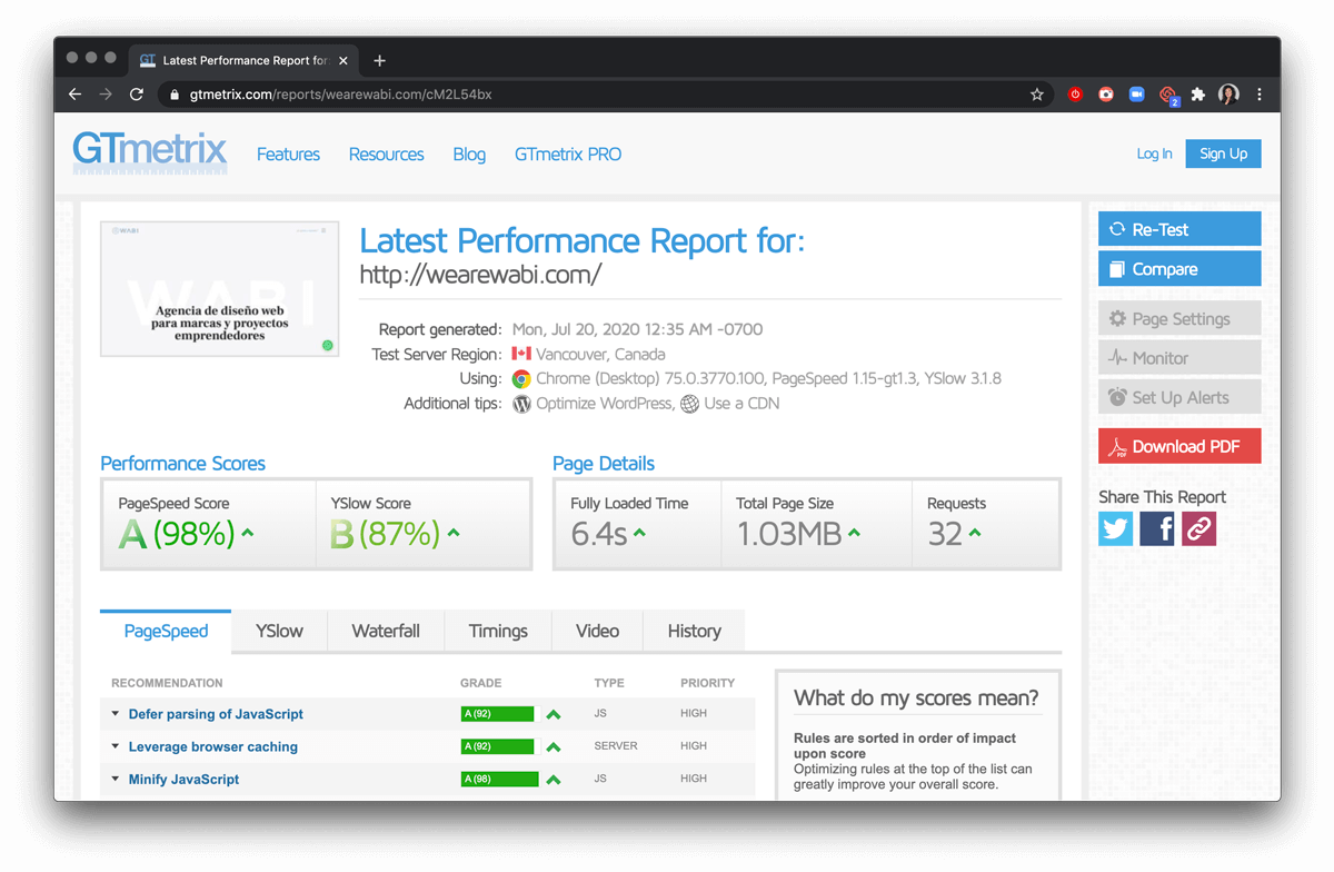 Usabilidad web Optimización